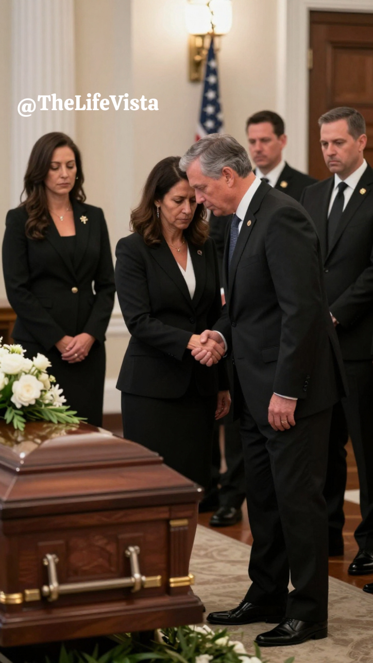 Four years earlier, my sister took my wealthy fiancé. At our father’s funeral, she mocked me for being single and bragged about her life. I calmly introduced my husband. When she saw him, she immediately recognized him and froze.