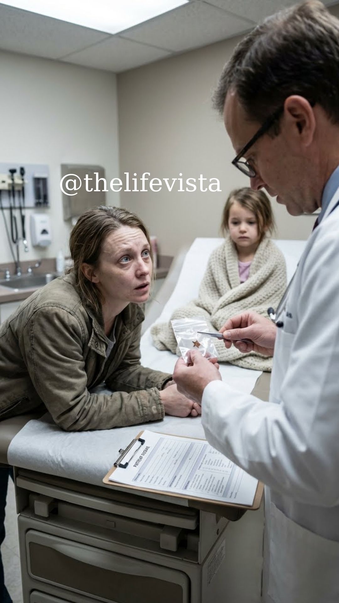 Stories My six-year-old daughter was crying, clutching her ear. “Mommy, it hurts,” she sobbed, so I rushed her to the hospital. The doctor examined her—and his expression suddenly hardened. “This didn’t happen by accident,” he said quietly. “Someone put this there on purpose. Did you leave your daughter with anyone recently?” My stomach dropped. “Yes… my parents and my sister. I was away on a business trip.” The doctor carefully removed something with shaking hands. The instant I saw it, every bit of blood drained from my face.