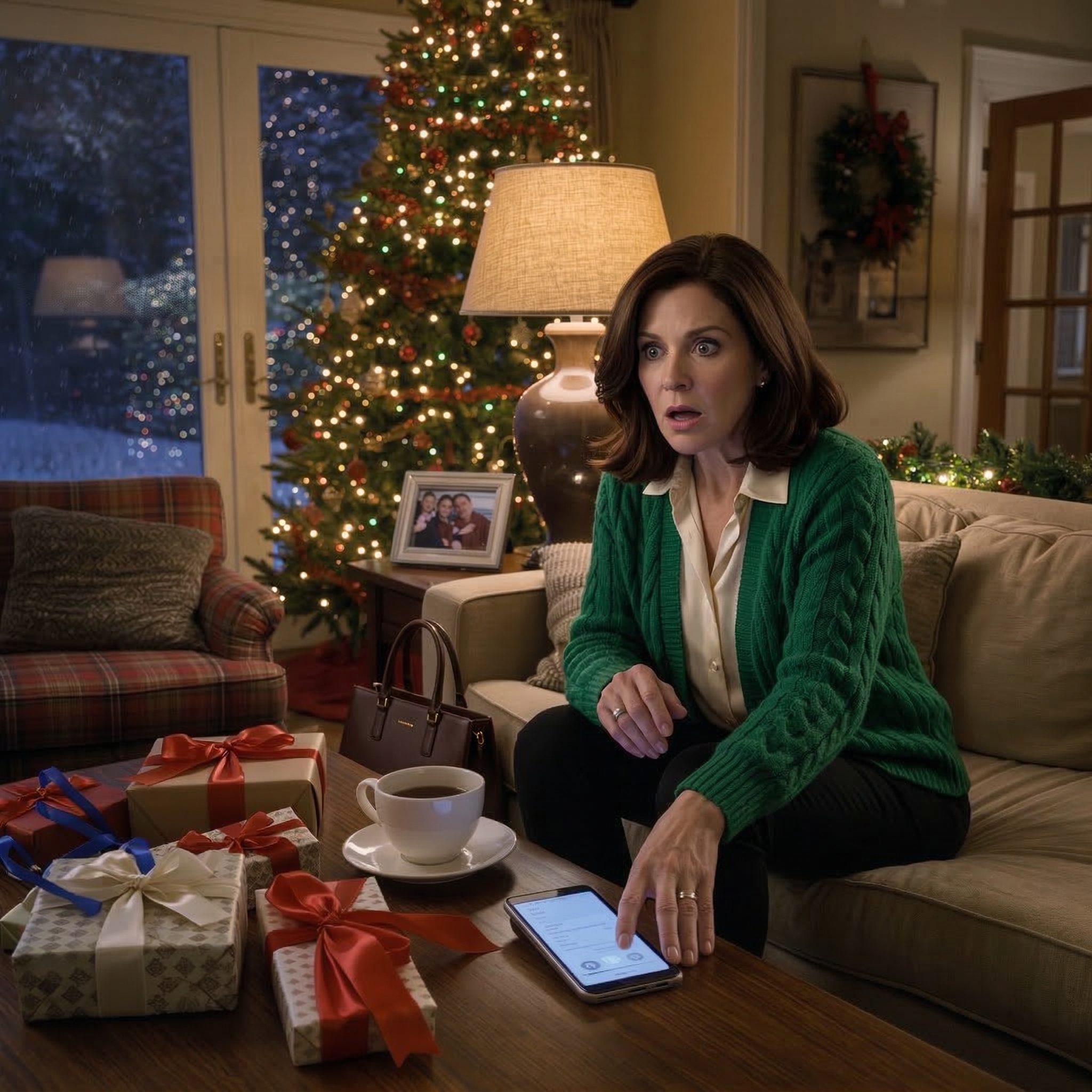 My daughter canceled my Christmas invitation and said, “Mom, you don’t fit in at this party. Don’t come. You’re just a burden.” I sat there staring at my phone while the tree lights blinked in the corner of my living room.