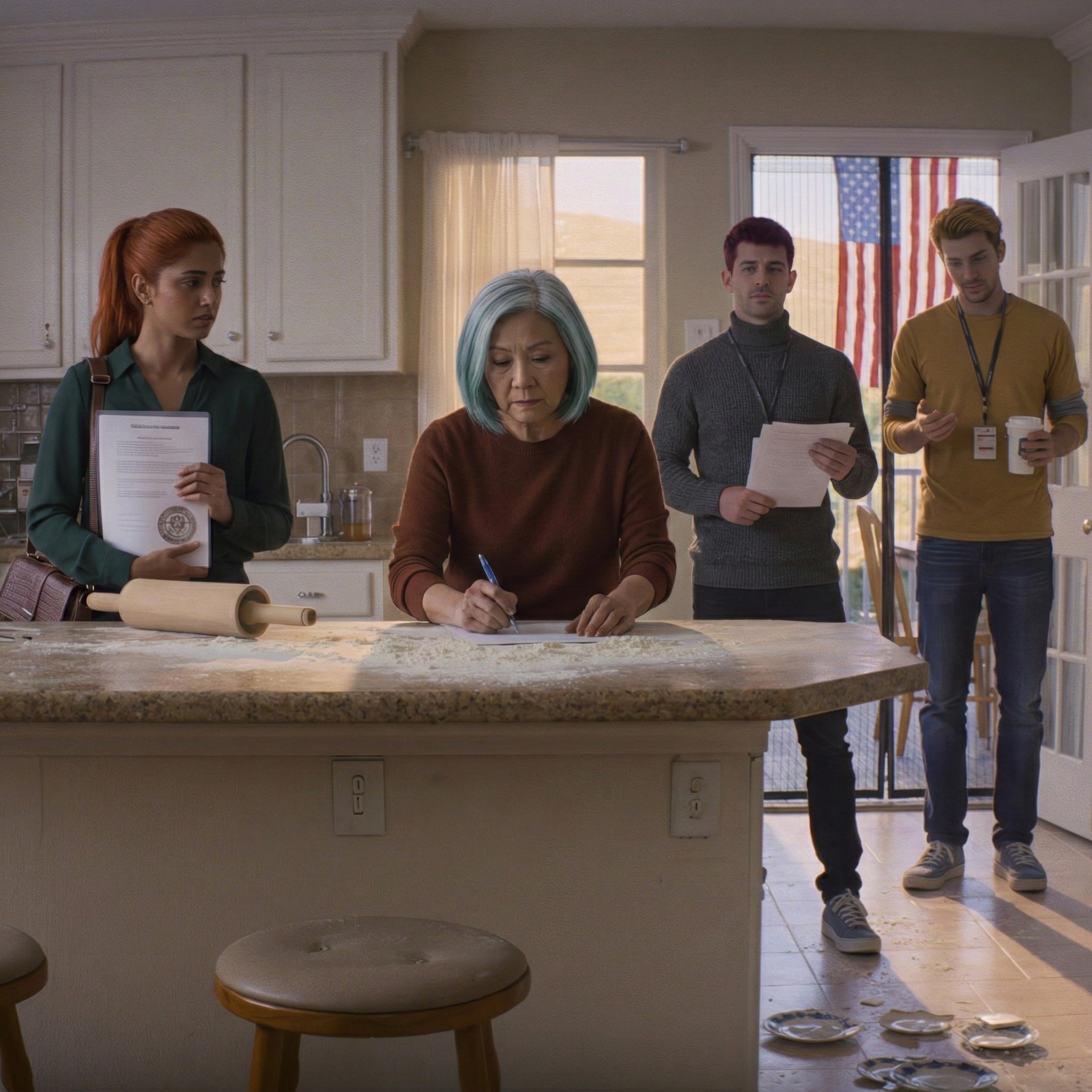 Just because of a piece of cake, my daughter-in-law broke the plate and kicked me out of the house—and I signed the eviction papers with flour still on my hands, while my lawyer asked, “Your family doesn’t know you just inherited eight million from your brother in Dallas, right?”