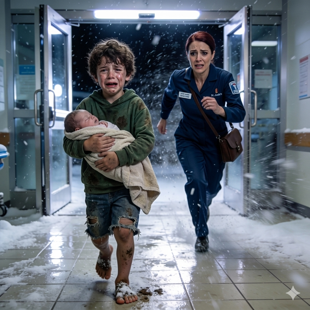 幼い男の子が、妹を抱き、皮膚に痣のある姿で、一人で病院に現れた。彼の告白に医師たちは驚き、警察は現場に急行した。