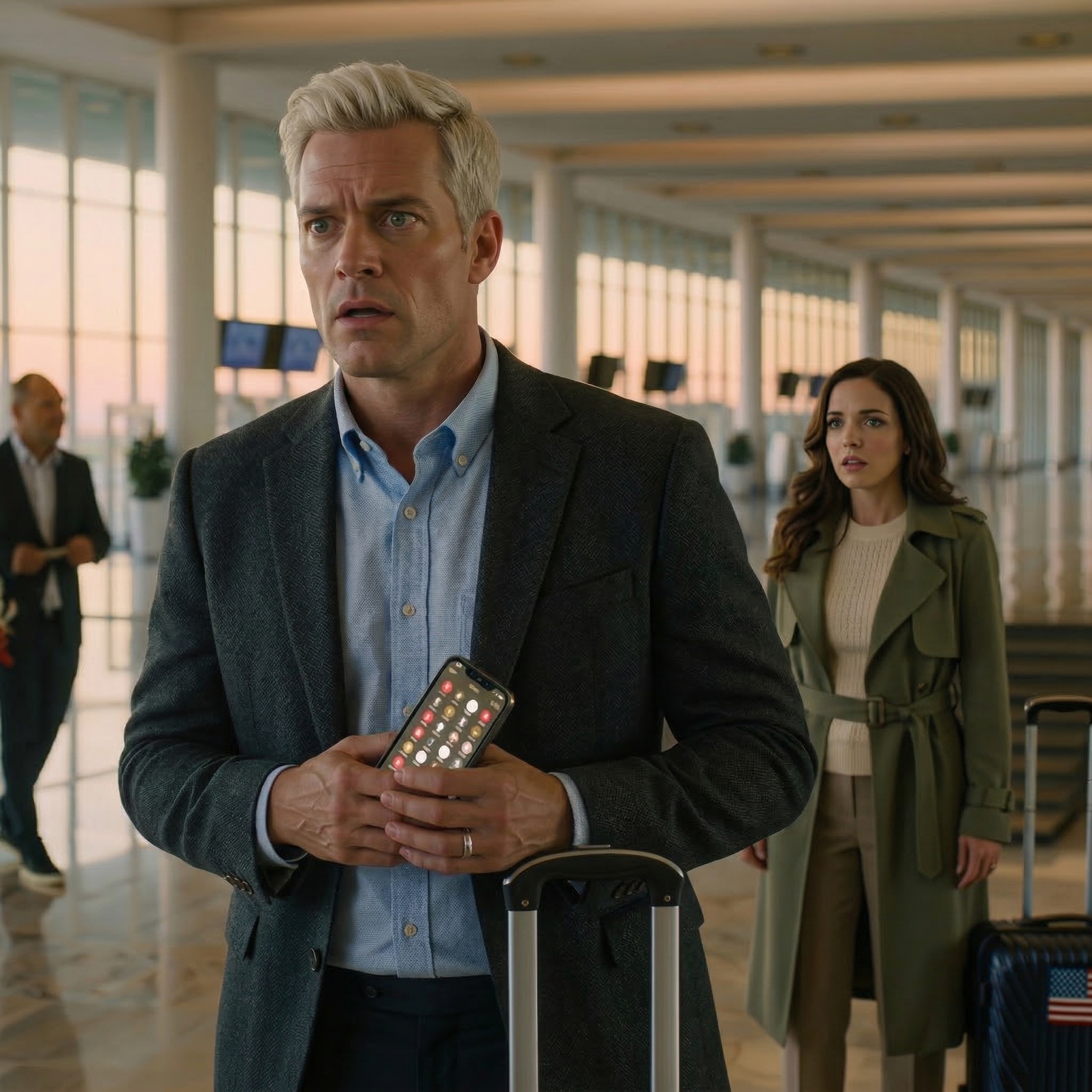 My wife and I scraped and saved for two years for our anniversary trip to Greece, but on the night before we left for the airport, my mother called and told me I had to stay behind to watch my sister’s three kids, I had barely said no before my father texted one line — “Family comes first” — and when I turned my phone off, boarded the flight to Athens, and finally landed, 43 missed calls were waiting and I knew my whole family was truly panicking this time