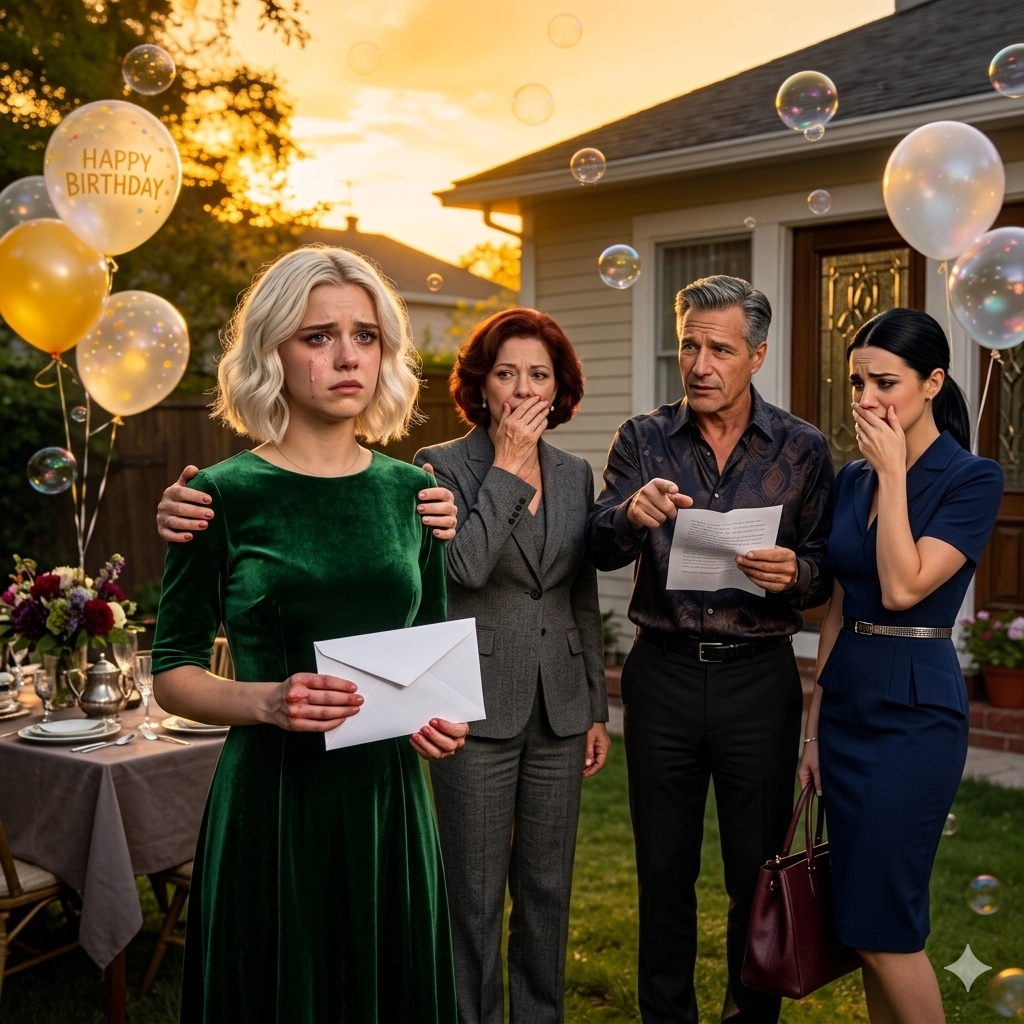 パーティーの最中、母が手紙を渡してくれた。「もう家族じゃないのよ」と冷たく言った。私はその日、その場を立ち去った。1年後、彼らは這い戻ってきた。