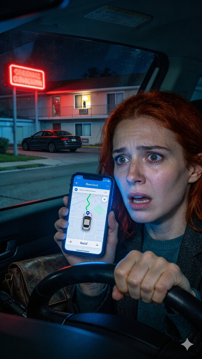 彼からメールが来て、一晩中会議で忙しいと言っていたが、何かがおかしいと感じた。電話をかけてみると、彼は慌ただしいと言い張ったものの、周囲の音はオフィスとは思えない。直感を信じて、彼の車の本当の場所を確認してみた。画面に表示された住所を見て、私は愕然とした