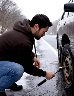 私は高速道路でタイヤがパンクした老夫婦を助けました。1週間後、私の人生は完全に変わりました。