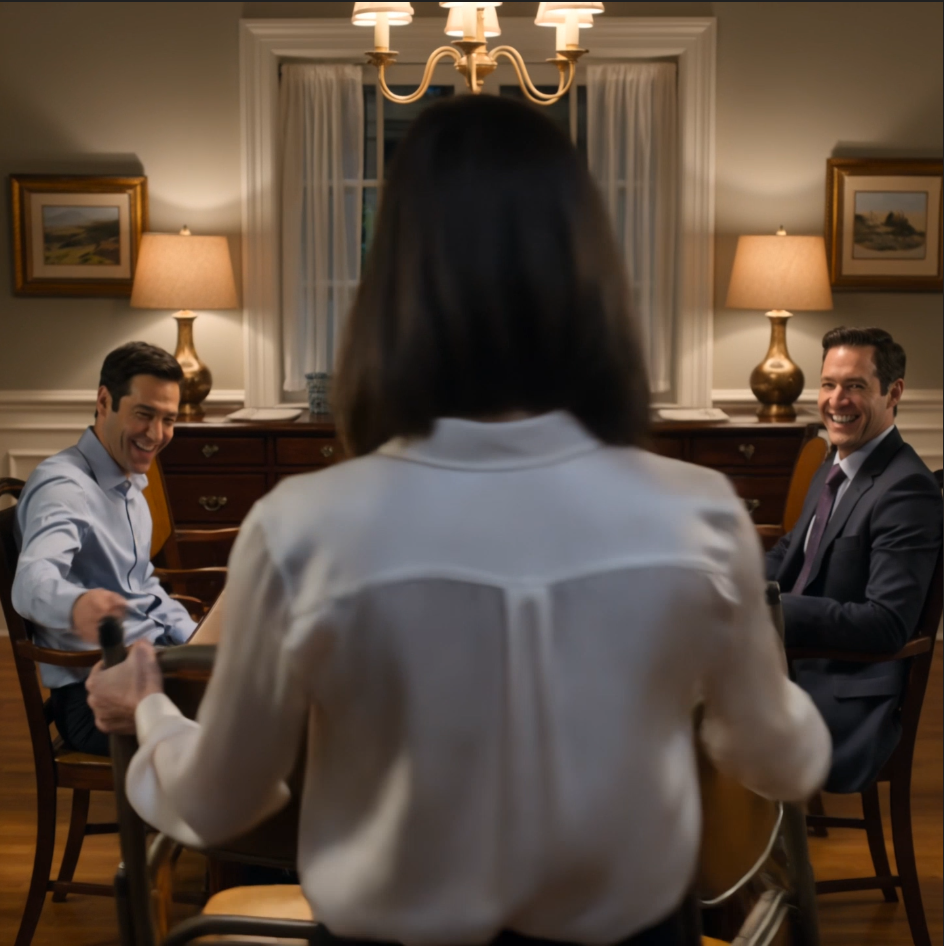 At my father-in-law’s birthday dinner, I stepped into the storage room for two folding chairs and heard my brother-in-law whisper, “I still can’t believe you married someone that useless,” and then my husband answered, calm as ice, “I’m already working on it. I just need a lawyer so I can walk away with as much of her assets as possible,” so I carried the chairs back to the table, smiled for the family photo, and laughed through the birthday toast while the whole room sat one door away from the end of my marriage.