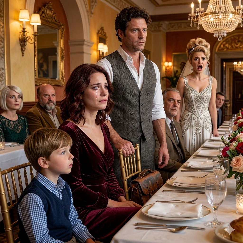 我表哥當著大家的面嘲笑我是單親媽媽。我叔叔也加入了。然後她的未婚夫走向我，說了句話，讓整個房間都安靜下來。