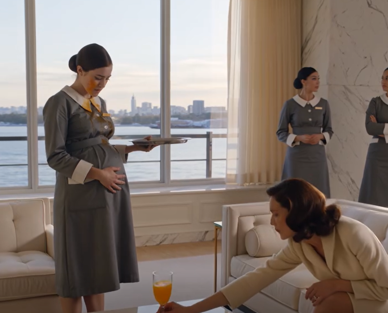 The Pregnant Maid Had Orange Juice Thrown in Her Face — Then a Man’s Voice From the Door Made the Mistress Go Pale