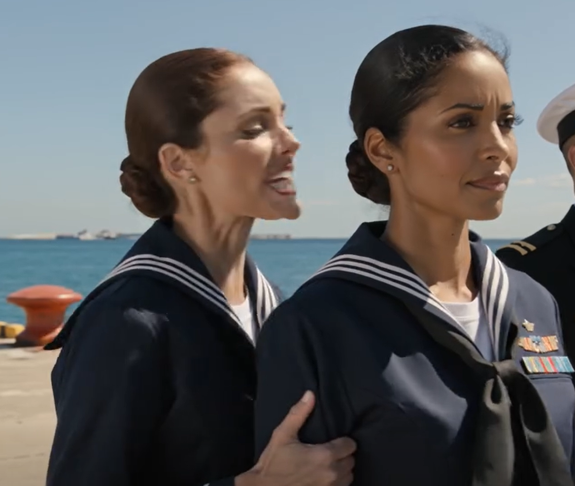 My Sister Grabbed My Arm at My Brother-in-Law’s Navy Change of Command and Hissed, “Stop Staring at My Husband,” in Front of Officers Who Could Hear Every Word—But Thirty Seconds Later, the Command Master Chief Stepped to the Microphone, Read My Name Into the Pier, and Every Person in Her Perfect Little Navy Wife Story Had to Turn Around and Realize Who I Really Was